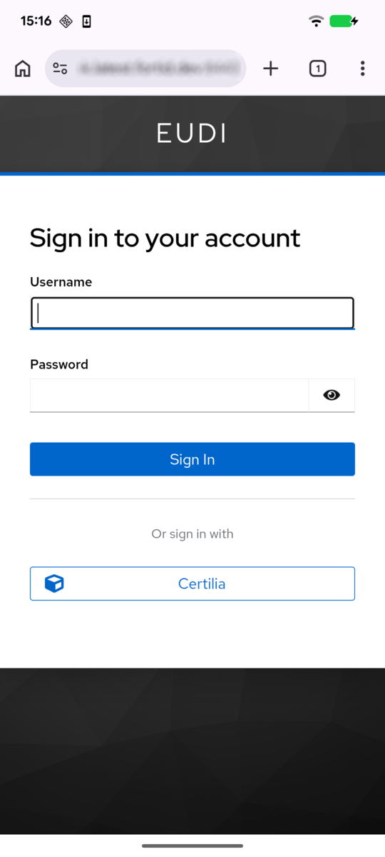 Keycloak login with Certilia